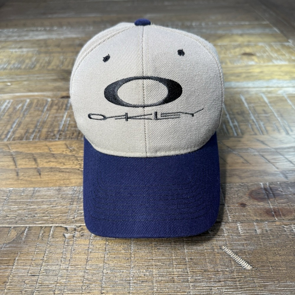 Vintage 90s Oakley Hat Tan Wool Blend Gorpcore 1242 Software Style